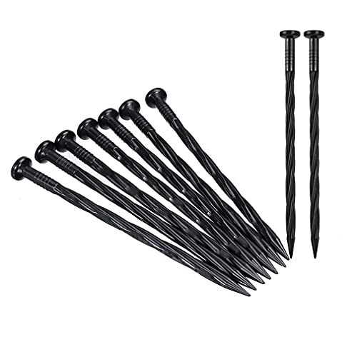 8 Inch Plastic Landscape Anchoring Garden Spikes 25 Pcs