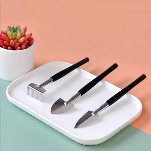 35PCS Mini Succulent Tools Set, 19.7" Thickened Repotting Mat & Plant Tag, Garden Hand Transplanting Miniature Planting Indoor Fairy Care, Potting, Cactus, Houseplant Bonsai Tool Kit - view 5
