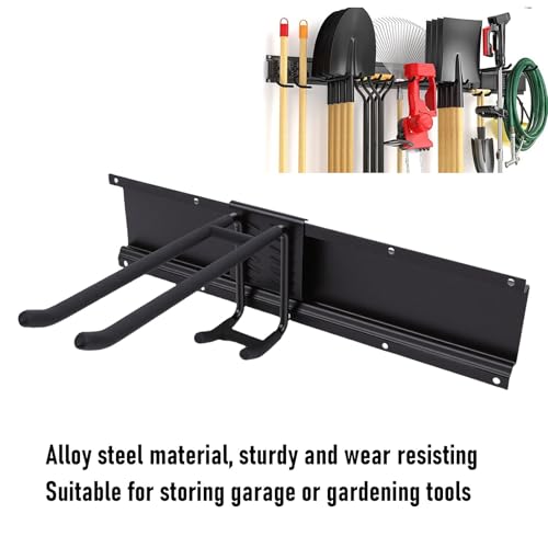 Other Gardening Supplies Hook, Wall Mount Tool Organizer with 6 Adjustable Double Layer Hooks for Hanging Gardening Tools Garage Tool Storage Garage Wall Organizer (3 Boards 6 Dual Layer Hooks) - view 4