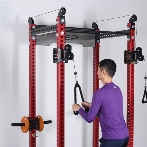 Tricep Rope 27 & 36 inches 2 Colors Fitness Attachment Cable Machine Pulldown Heavy Duty Coated Nylon Rope with Solid Rubber Ends - view 6
