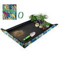 Extra Large Repotting Mat for Indoor Plant Transplanting and Mess Control 43.5"x 29.5" Thick Waterproof Potting Mat Succulent Gardening Mat Portable Foldable Potting Tray Unique Gifts for Plant Lovers