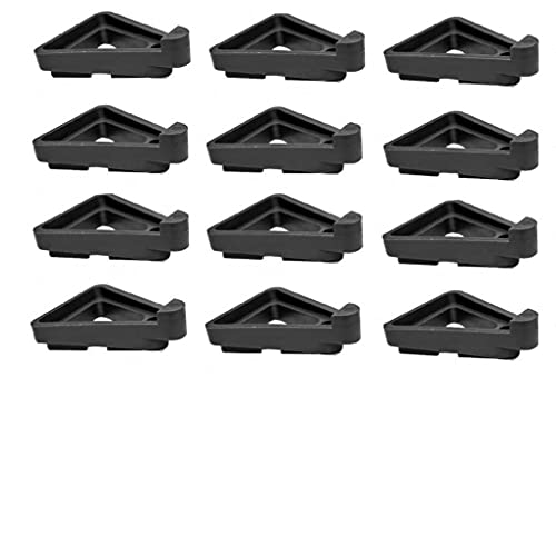 Plant Pot Feet,12pcs Invisible Flower Pot Risers Toes Flower Pot Lifters Supports Potted Plant Stand Rack for Indoor and Outdoor Plant Pots (Black)