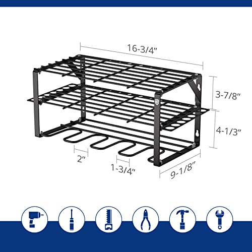 150LBS Power Tool Organizer, Wall Mounted Drill Storage Rack - view 2