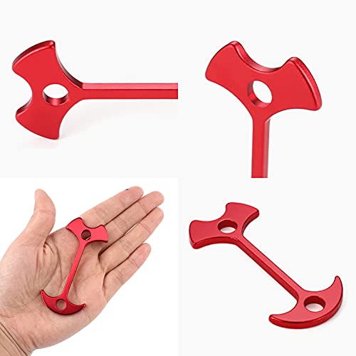 12 Pcs Fishbone Tent Stakes Pegs Lengthen Deck Nail Anchor Hook Aluminum Guyline Cord Adjuster Camping Hiking Outdoor Awning Rope Tensioners Kit for Gallery Road or Timber Deck Accessories - view 7