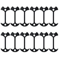 12 Pcs Fishbone Tent Stakes Pegs Lengthen Deck Nail Anchor Hook Aluminum Guyline Cord Adjuster Camping Hiking Outdoor Awning Rope Tensioners Kit for Gallery Road or Timber Deck Accessories