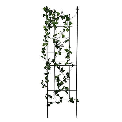 Larger Garden Trellis Plant Support Lattice Grid Panel Stake Fence - view 3
