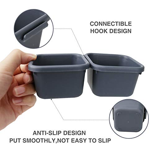 42 Pack Tool Box Organizer Tool Tray Dividers, Rolling Tool Chest Cart Cabinet Workbench Desk Drawer Organization and Storage for Hardware, Parts, Screws, Nuts, Small Tools Organization(Grey) - view 5