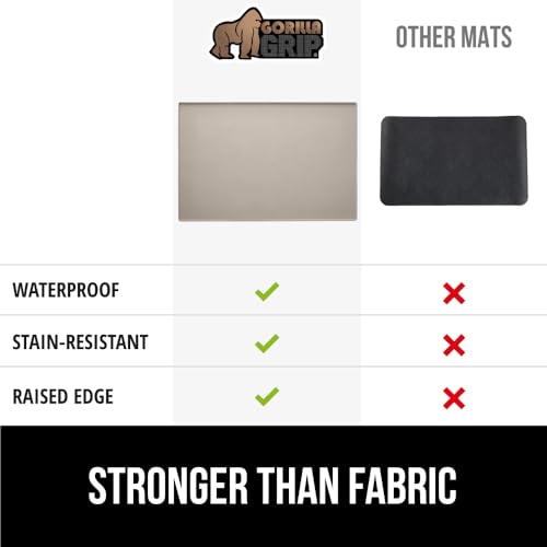 Silicone Coffee Mat, Espresso Bar Essentials, 18x28, Almond - view 6
