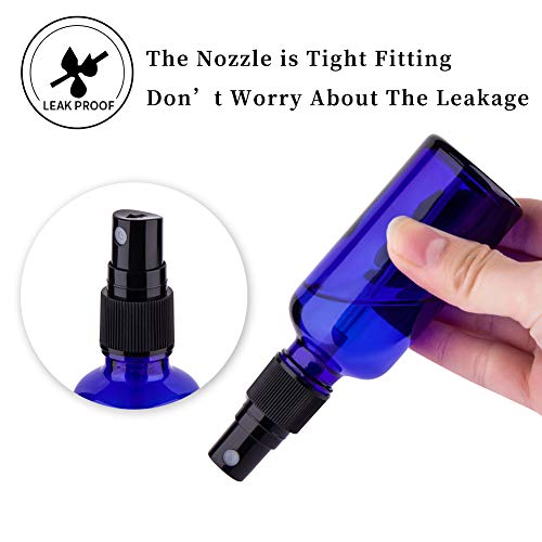 2oz Glass Spray Bottles For Essential Oils, Blue, 3 Pack - view 3