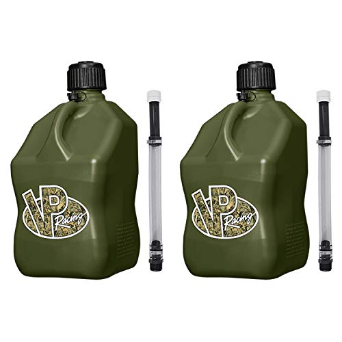 3846-CA, 5.5 Gallon Square Motorsport Jug Camo & 14" Standard Hose (2 Pack)