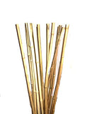 Natural Thick Bamboo Stakes 5 Feet Tall About Half Inch Diameter - Pack of 8 (Natural Yellow)