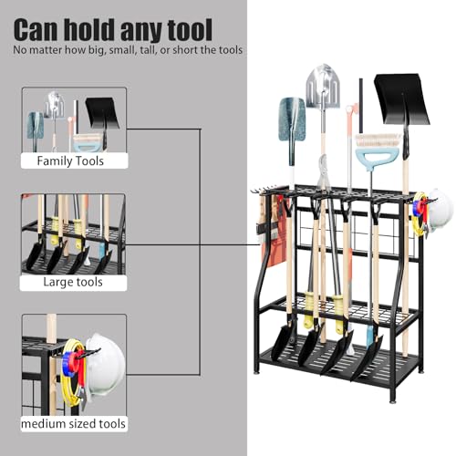 Garden Tool Organizer Yard Tool Tower Rack Shed Organization - view 3