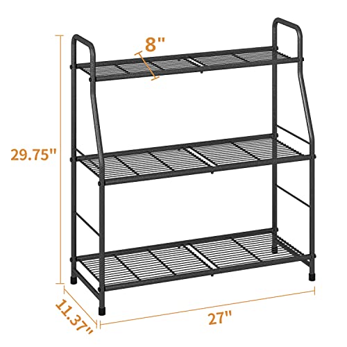 Plant Stand Indoor Outdoor, 3-Tier Metal Corner Plant Shelf - view 3