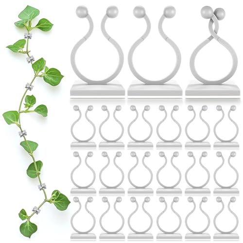 100 Pcs Plant Clips for Climbing Plants, Vines, Pothos and Ivy (White)