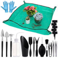 20pcs Small Gardening Tools Gifts for Women Beginners, Green