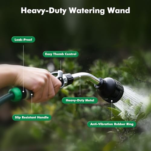 2-in-1 Watering Wand, Heavy Duty Metal Garden Hose Wand for Outdoor - view 2