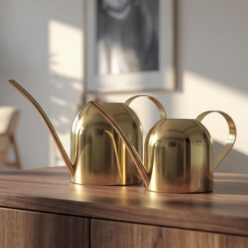 Watering Can for Indoor Plants, 30oz Long Spout Stainless Steel - view 2