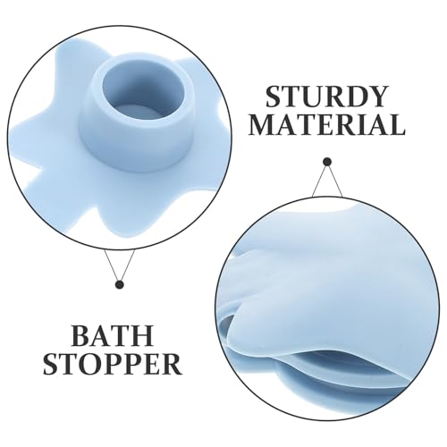 2pcs Silicone Tub Drain Stopper, Flat Cover Plug for Sinks Washbasins - view 3
