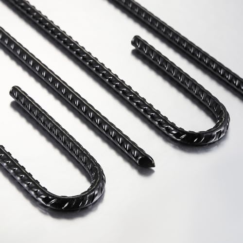 12-Inch Rebar J Hooks 10 Pack, 1/4-Inch Heavy Duty Ground Anchors - view 4