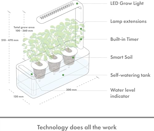 Click & Grow Smart Garden 3 Indoor Herb Garden Kit with Grow Light, Sage - view 3