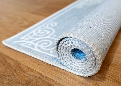 Soft Woven Rugs, 24x56 Laundry Room Rug, 85% Cotton, Funny Non Slip Laundry Mats, Machine Washable, Bathroom Runner Floor Mat for Washroom, Kitchen, Laundry Our Home-Laughter - view 4