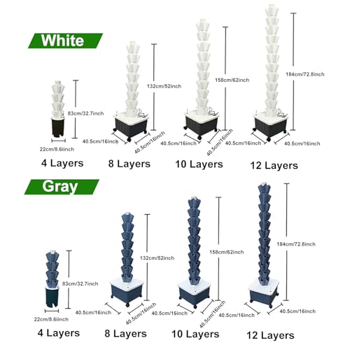Hydroponic Tower Growing System with Pump - Indoor/Outdoor Vertical Garden Kit for Growing Fresh Fruits & Vegetables, Space-Saving, Easy Setup, Perfect for Home Gardening - view 4