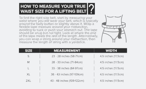 Weight Lifting Belt for Men and Women - Great for Squats, Deadlift, Lunge, Exercises and Training - Best for Olympic, Cross-Training and Bodybuilding Workout - view 6