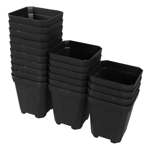 20pcs Small Plastic Succulent Nursery Pots for Plant Propagation