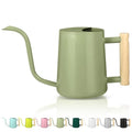 Watering Can Indoor Plants, 35oz Small Indoor Stainless Steel Metal Watering Can Modern Decorative Watering Pot with Long Spout for Indoor House Plant Bonsai Garden Flowers (Sage Green)