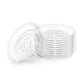 Heavy Duty Clear Plastic Plant Saucers, Flower Pot Tray - Excellent for Indoor & Outdoor Plants (8-Inch, 10-Pack)