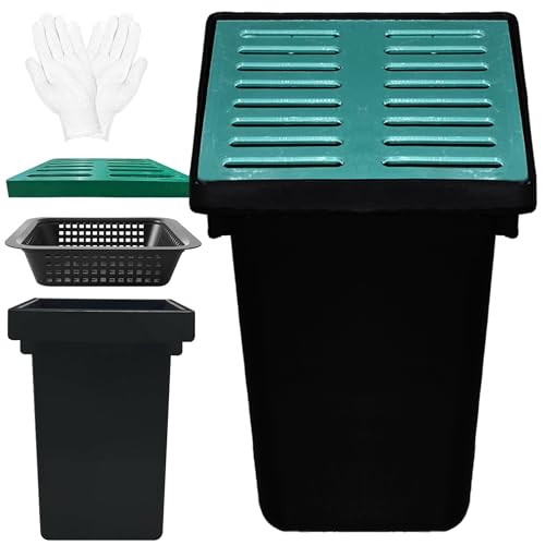 18x18x24 in Large Catch Basin for Drainage with Debris Basket