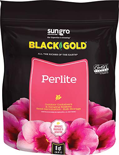 SunGro Horticulture Perlite - Lightweight Soil Amendment for Aeration - 8 Quart - Solid