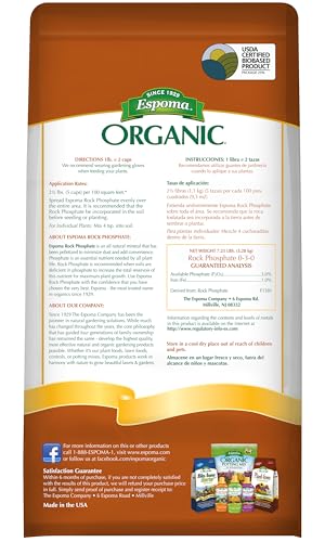 Rock Phosphate – 7.25 lb Organic Plant Fertilizer for Outdoor Flower Or Vegetable Gardens – Promotes Blooming & Root Growth – for Use On All Plants - view 2