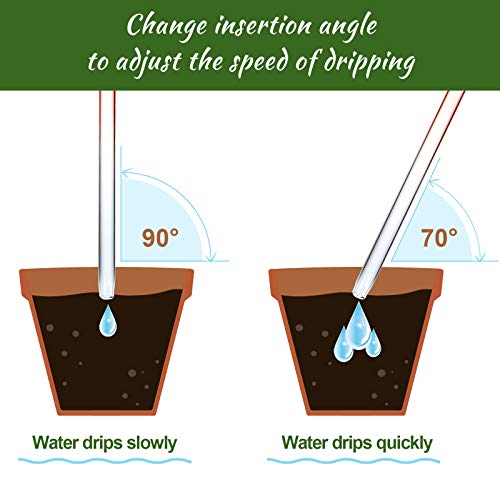 Self Watering Globes 2 Pack Glass Plant Waterer Flamingo Pink 10in - view 5