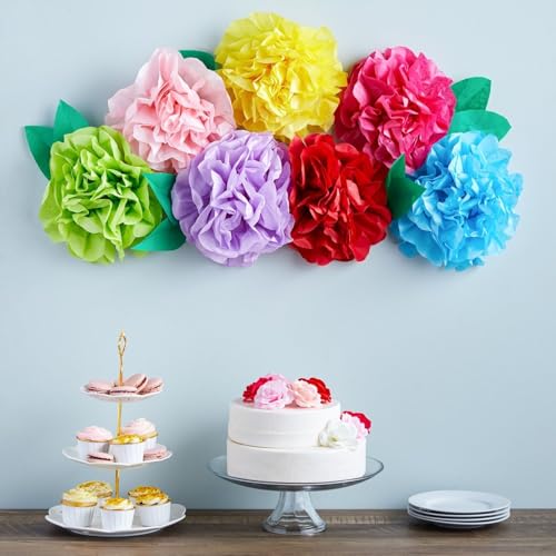Colorful Tissue Paper for Gift Bags and Wrapping - 120 Sheets - Wrapping Paper Sheets for Presents & Supplies (10 Colors, 26" L x 19.8" W) - view 2