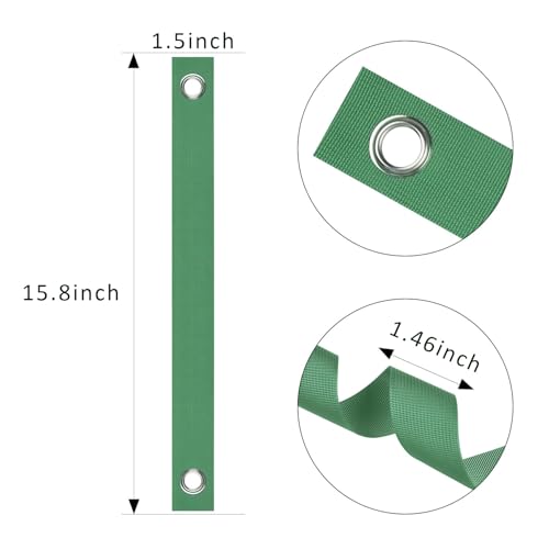 Tree Straps for Staking, 8 PCS Tree Support Straps for Newly Planted Saplings and Hurricane Protection, Tree Straightening Ties Green - view 7
