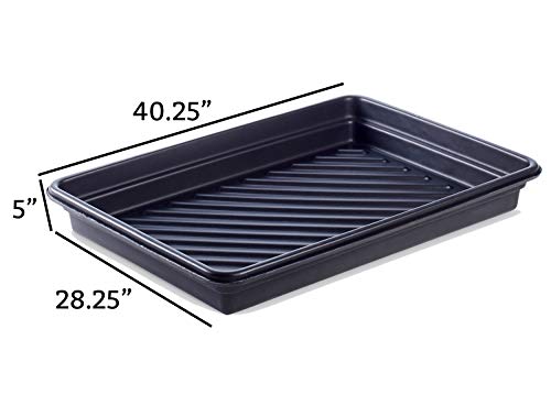 Oil Drain Drip Pan for Garage - Rim to Rim Dimensions 40.25" x 28.25" x 5" Oil Drip Pan - Interior Bottom Dimensions 36" L x 24" W - PM50096 - view 2