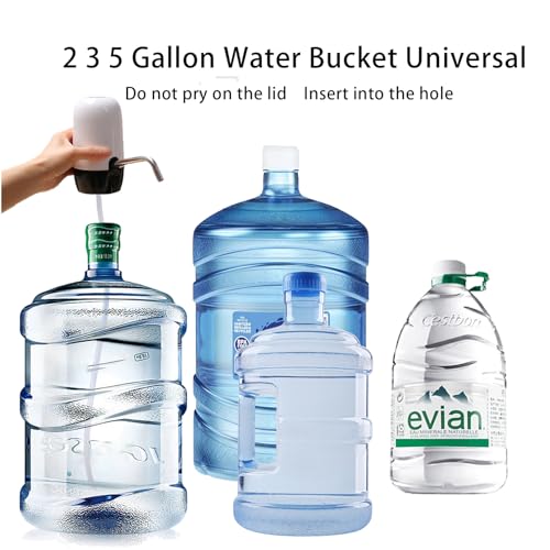 True Dual Water Pump 5 Gallon Water Dispenser,Portable High Battery Capacity USB Charging Water Jug Pump Easy to Use Water Dispenser for 5 Gallon Bottle Camping - view 2