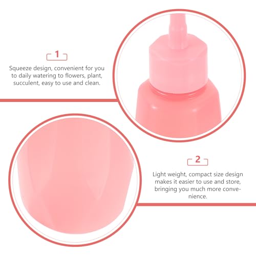 Squeeze Watering Bottle Pink with Bent Spout Plastic 480ml - view 3