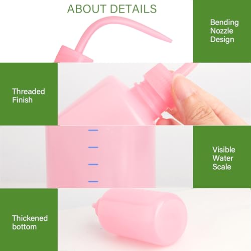 2Pcs Small Squeeze Watering Can for Indoor Plants 250 ML Pink - view 3