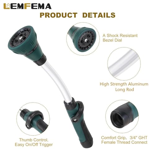 15 Inches Watering Wand & 8 Adjustable Watering Patterns and Valve - view 2