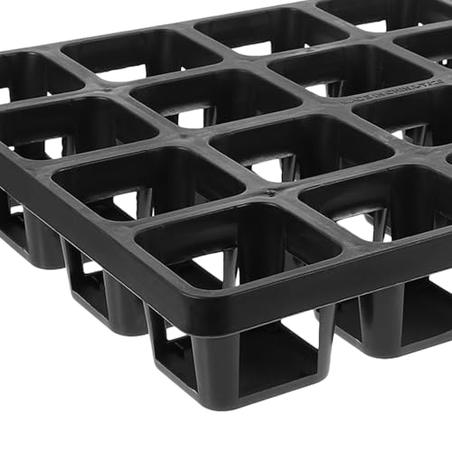 Black Plastic Nursery Plant Pot Holder Tray with Humidity Dome for Cacti - view 3