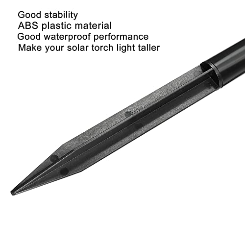 Plastic Ground Spikes 8.2 Inch Landscape Stakes with Extension Pole Light Replacement for Solar Torch Lamps of Garden Pathway, 2 Set - view 4