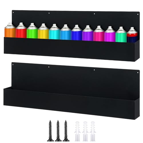 2 Pack Spray Can Holder Rack Organizer Wall Mount