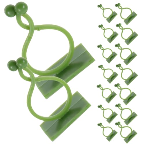 120pcs Plant Wall Clips Green Plastic Vine Fixing Hooks