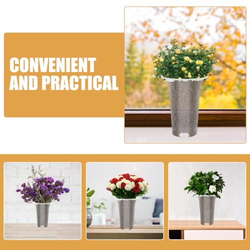 8pcs White PP Orchid Pots Reusable Nursery Plant Containers - view 5