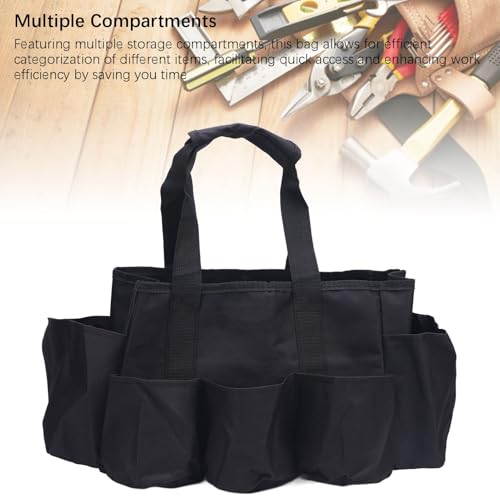 Portable Cleaning Caddy Supplies Organizer, Oxford Cloth Multiple Compartments Cleaning Tool Bag With Handle For Household Gardening Outdoor Maintenance - view 6