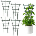 4 Pcs Mini Trellis, Plastic Garden Plant Support