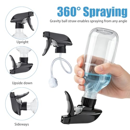10 oz 2 Pack 360° Any-Angle Spraying, Plastic Spray Bottles for Cleaning - view 2