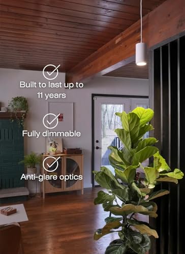 Aspect Soltech Decor Pendant Grow Light for Houseplants, Warm White, White - view 2